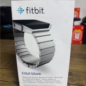 Fitbit Blaze Silver Metal Accessory Band